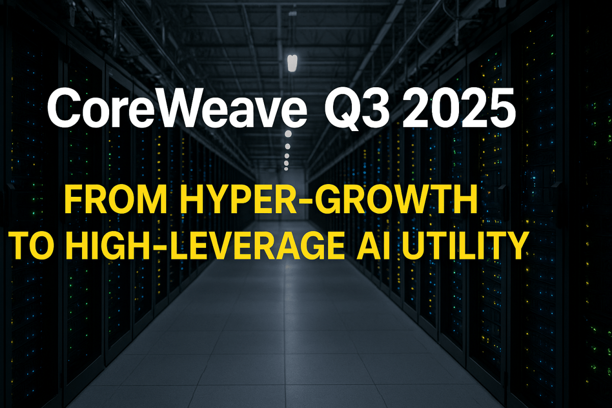 ⚙️ CoreWeave (Q3 2025) — From Hyper-Growth to High-Leverage AI&nbsp;Utility