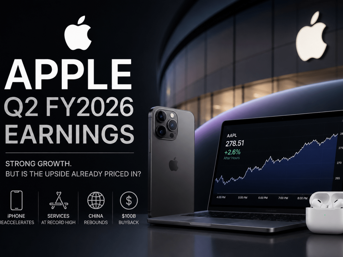 Apple Q2 2026 Earnings: Strong Quarter, But At $278, What Are You Really Paying&nbsp;For?
