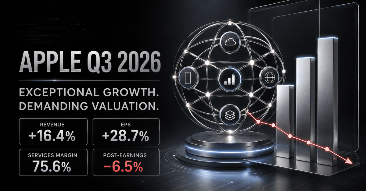 Apple Q3 2026 Earnings: Exceptional Growth, but the Valuation Still Demands&nbsp;More