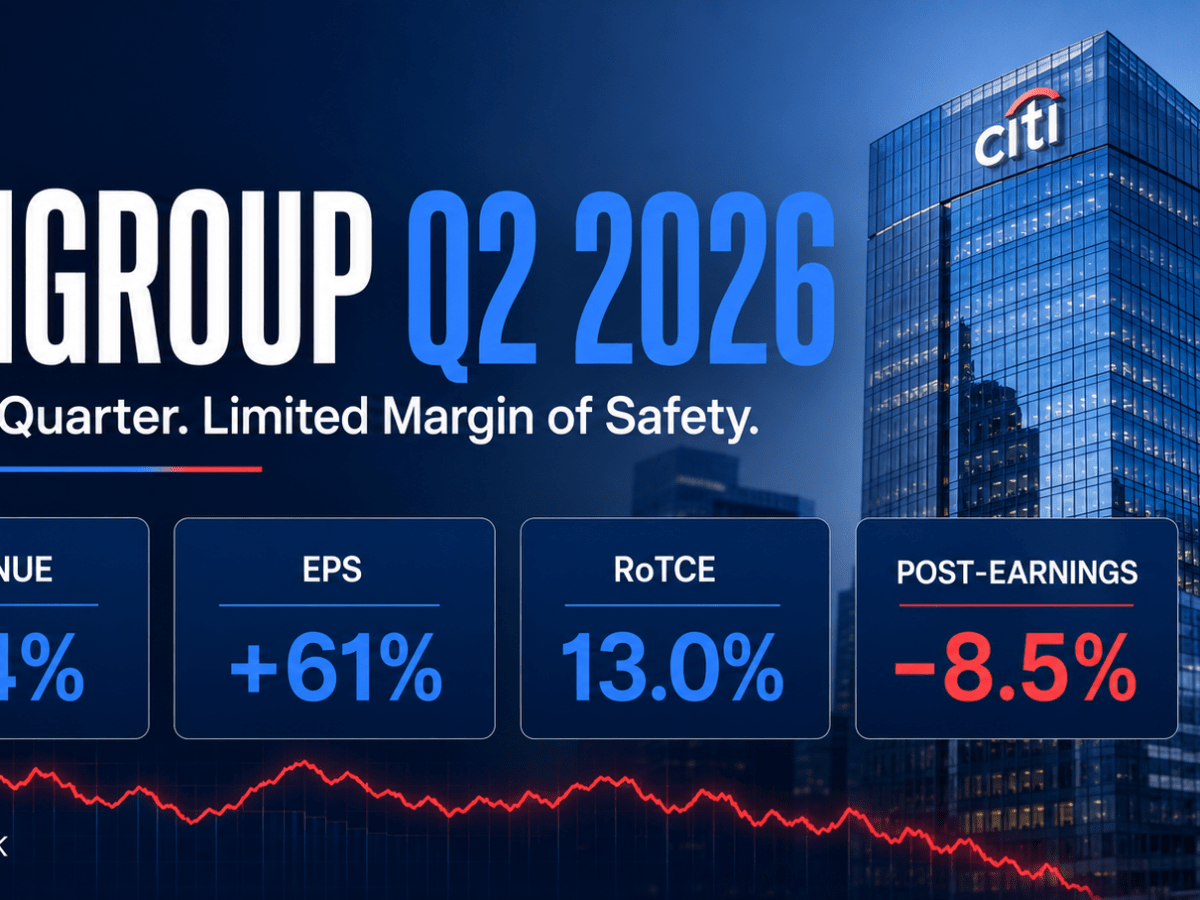 Citigroup Q2 2026: A Strong Quarter, but Is the Transformation Already Priced&nbsp;In?
